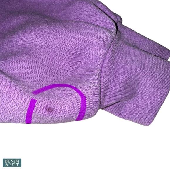 Aviator Nation Logo Hoodie Purple Relaxed Fit Kangaroo Pocket Women’s XS - Picture 15 of 16